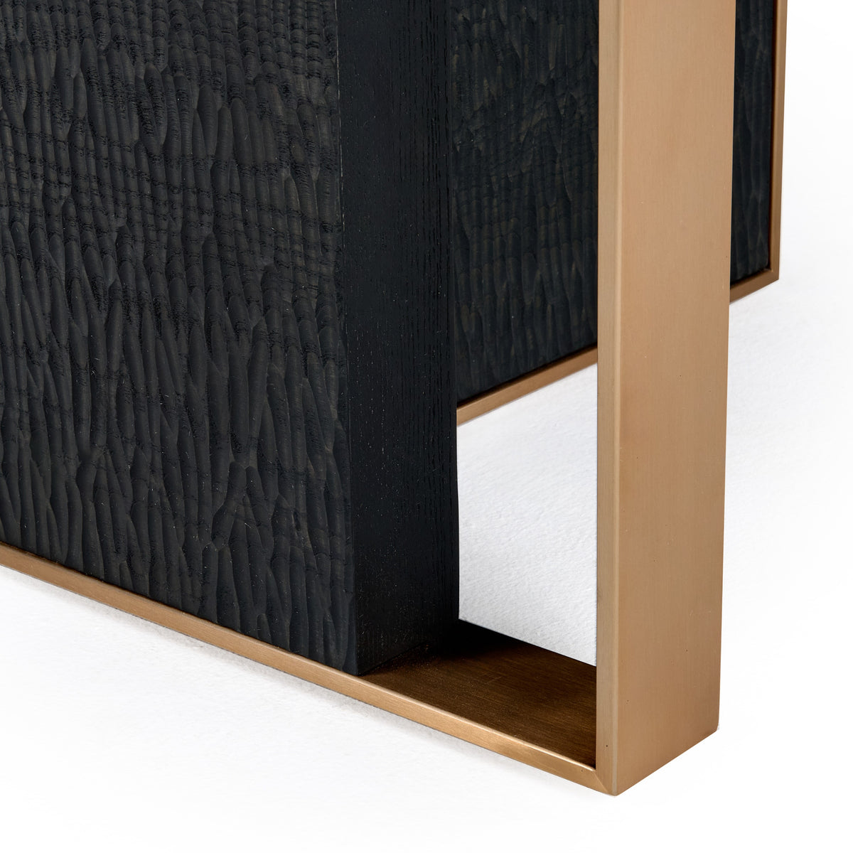 Tasha - Modern Black Ash + Brushed Gold Rectangular Dining Table by VIG Furniture - View 8