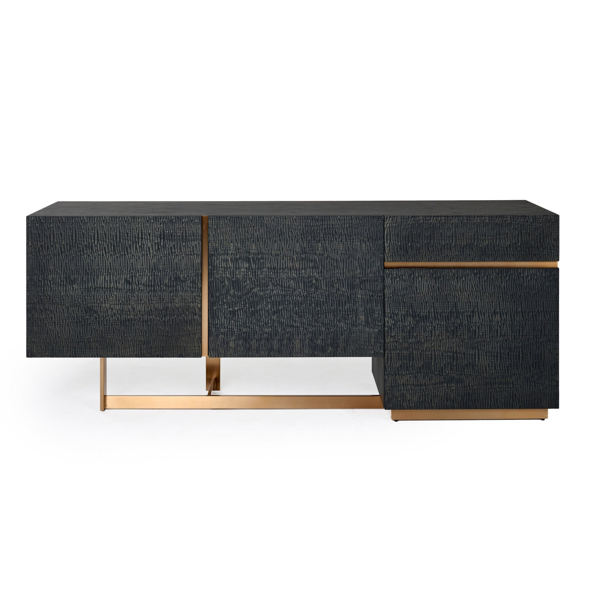 Tasha - Modern Black Ash + Brushed Gold Buffet by VIG Furniture - View 1