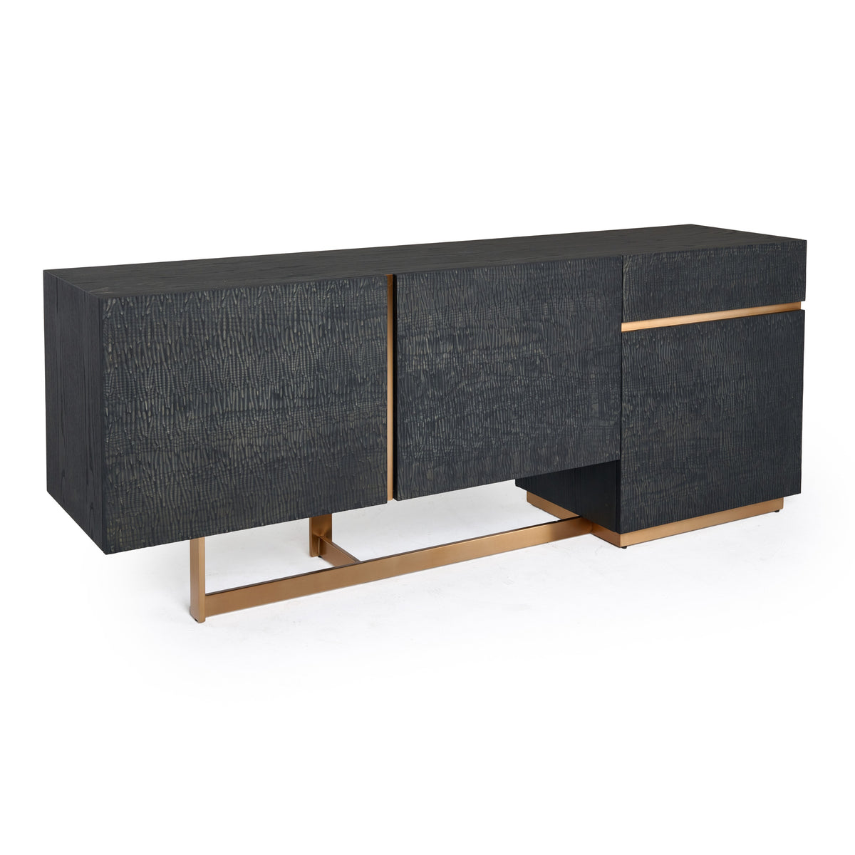 Tasha - Modern Black Ash + Brushed Gold Buffet by VIG Furniture - View 4
