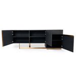Tasha - Modern Black Ash + Brushed Gold Buffet by VIG Furniture - View 9