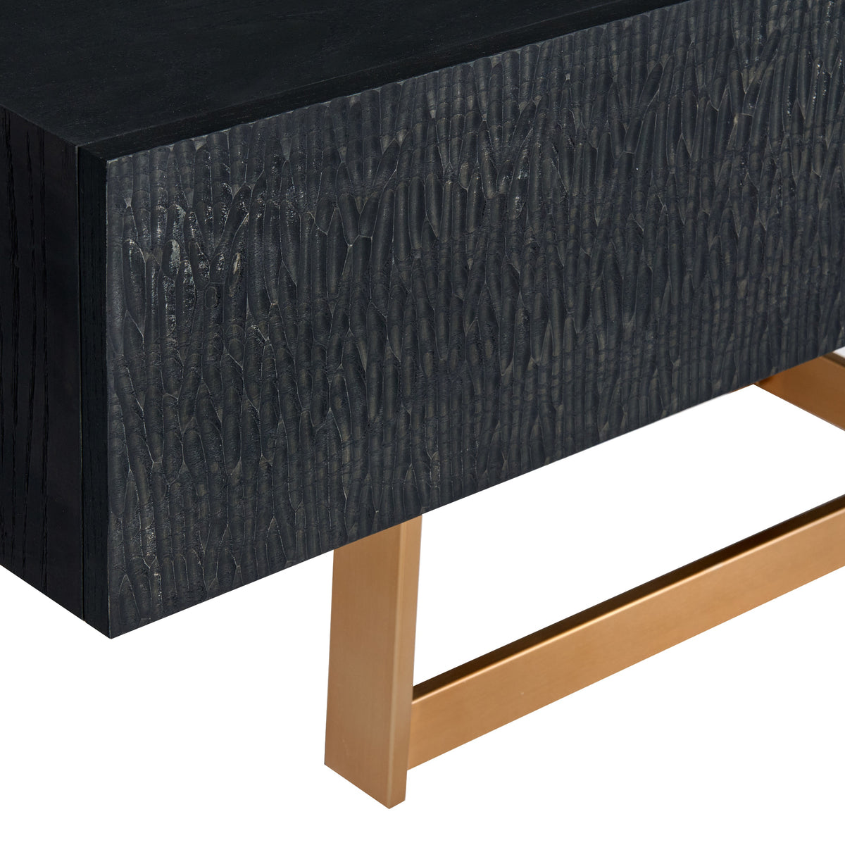 Tasha - Modern Black Ash + Brushed Gold TV Stand by VIG Furniture - View 12