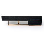Tasha - Modern Black Ash + Brushed Gold TV Stand by VIG Furniture - View 1