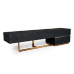 Tasha - Modern Black Ash + Brushed Gold TV Stand by VIG Furniture - View 4