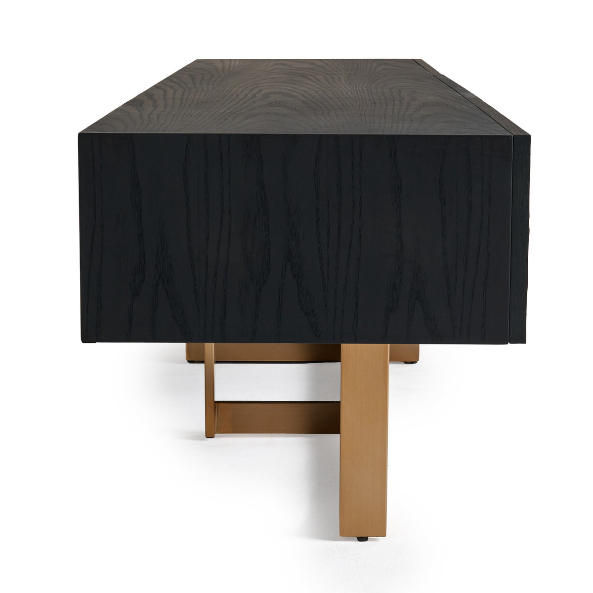 Tasha - Modern Black Ash + Brushed Gold TV Stand by VIG Furniture - View 5