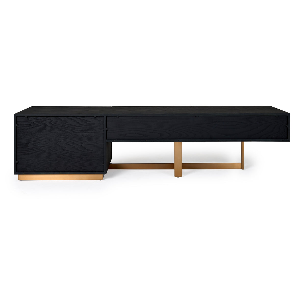 Tasha - Modern Black Ash + Brushed Gold TV Stand by VIG Furniture - View 6