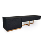 Tasha - Modern Black Ash + Brushed Gold TV Stand by VIG Furniture - View 7