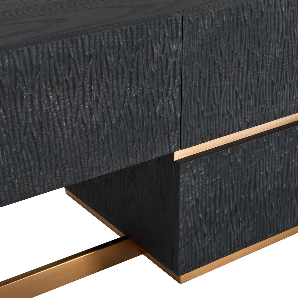 Tasha - Modern Black Ash + Brushed Gold TV Stand by VIG Furniture - View 10