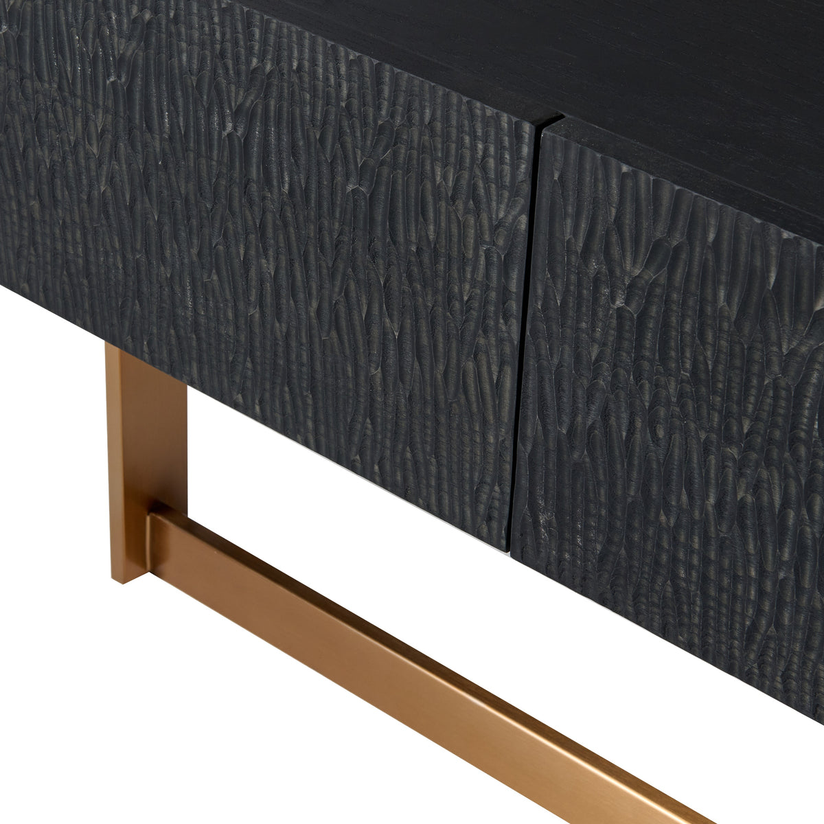 Tasha - Modern Black Ash + Brushed Gold TV Stand by VIG Furniture - View 11