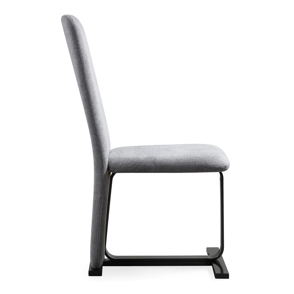 Tasha - Modern Grey Linen + Brushed Gunmetal Dining Chair (Set of 2) by VIG Furniture - View 3