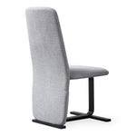 Tasha - Modern Grey Linen + Brushed Gunmetal Dining Chair (Set of 2) by VIG Furniture - View 4