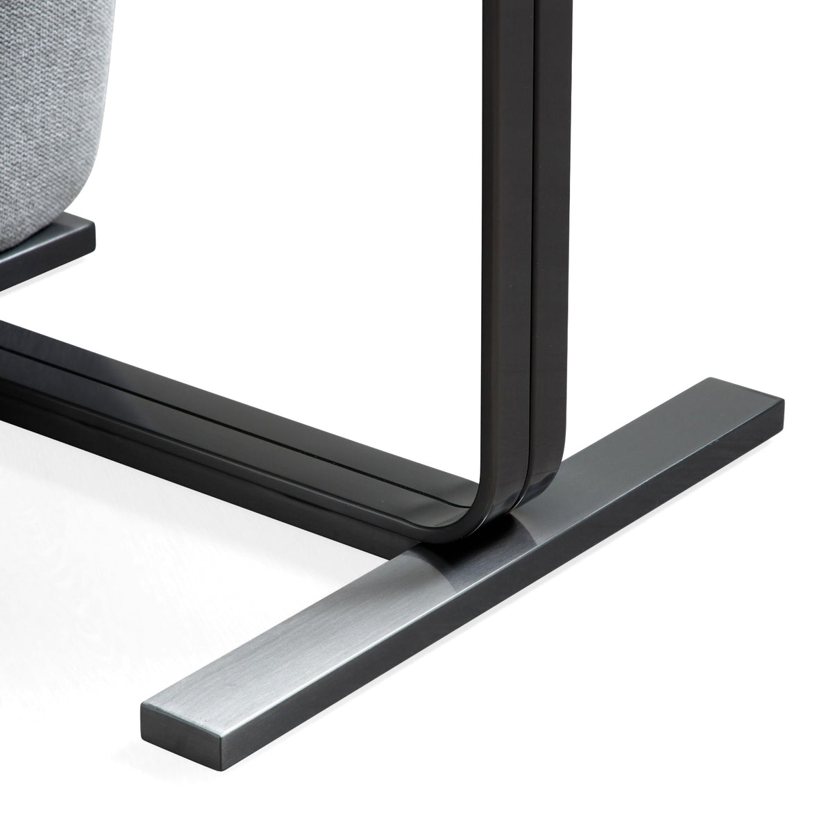 Tasha - Modern Grey Linen + Brushed Gunmetal Dining Chair (Set of 2) by VIG Furniture - View 5