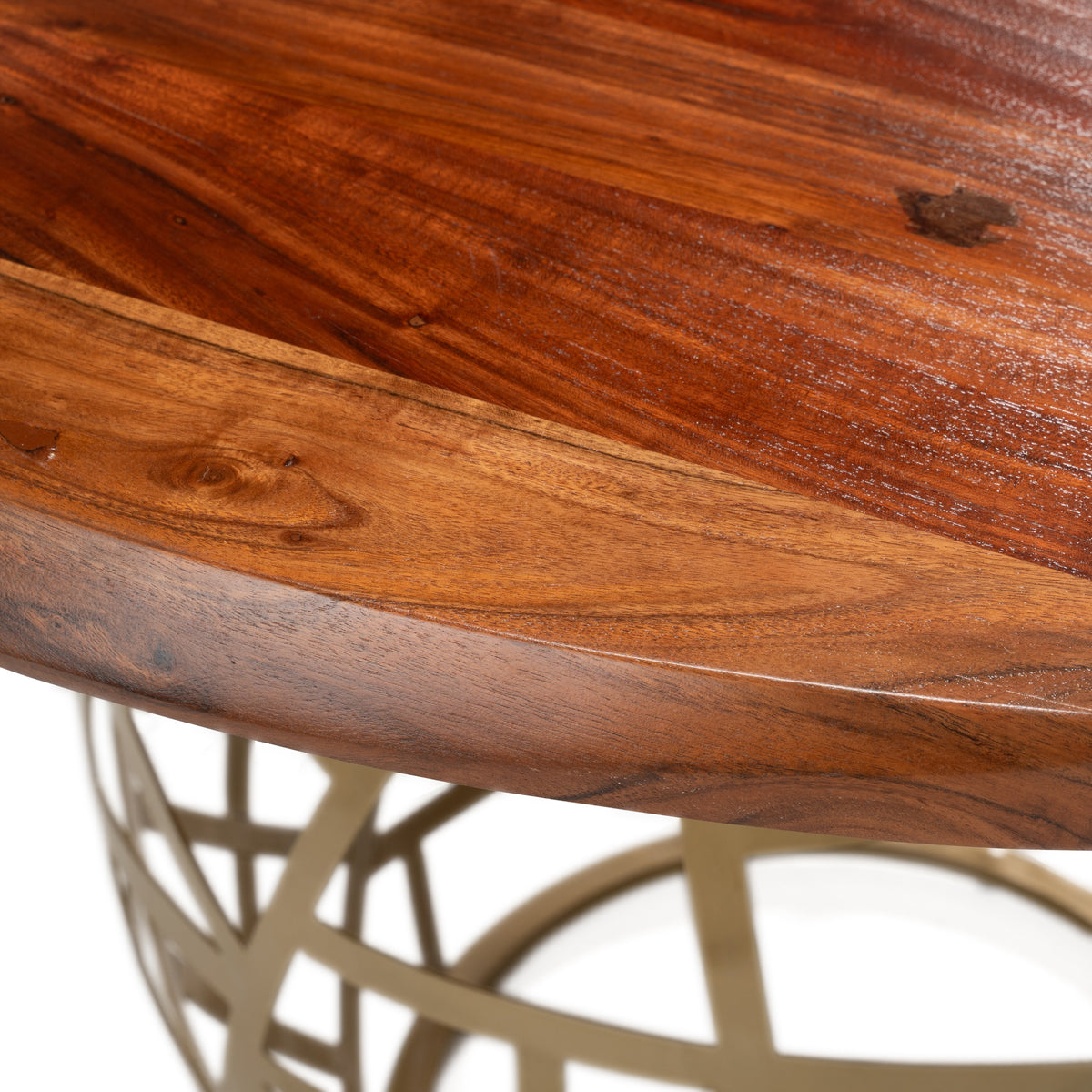 Taylor - Round 47" Live Edge Dining Table by VIG Furniture - View 4