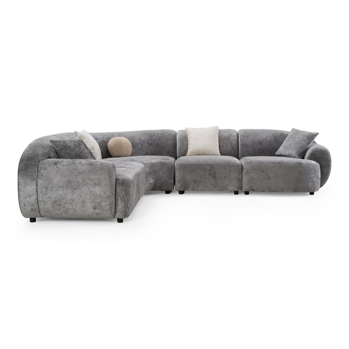 Terra - Modern Grey Fabric Sectional Sofa by VIG Furniture - View 2
