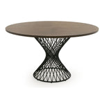 Theresa Modern Round Walnut & Black Table by VIG Furniture - View 1