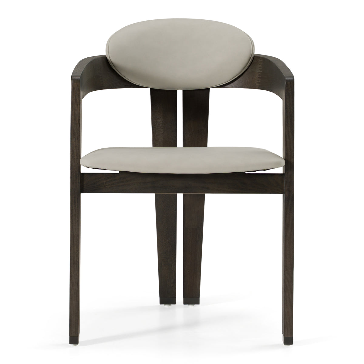 Thorne Light Grey and Dark Grey Arm Dining Chair by VIG Furniture - View 2