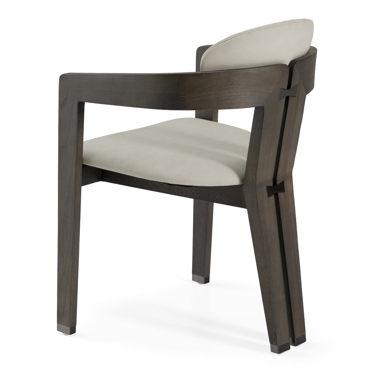 Thorne Light Grey and Dark Grey Arm Dining Chair by VIG Furniture - View 7
