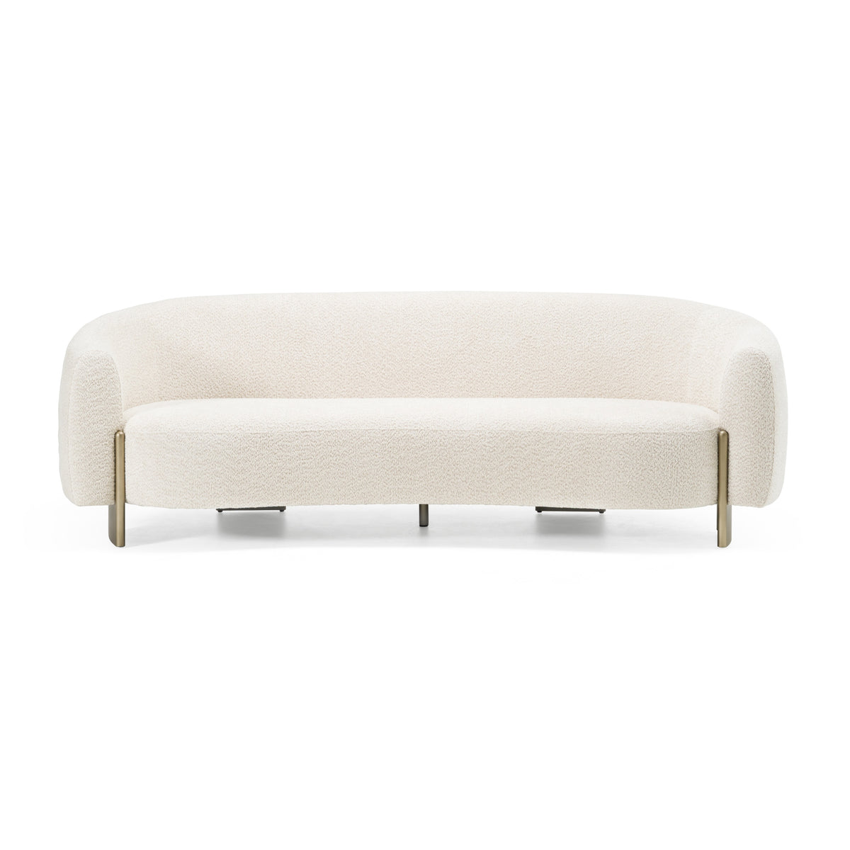 Thrive - Modern Beige Fabric + Antique Brass Sofa by VIG Furniture - View 1
