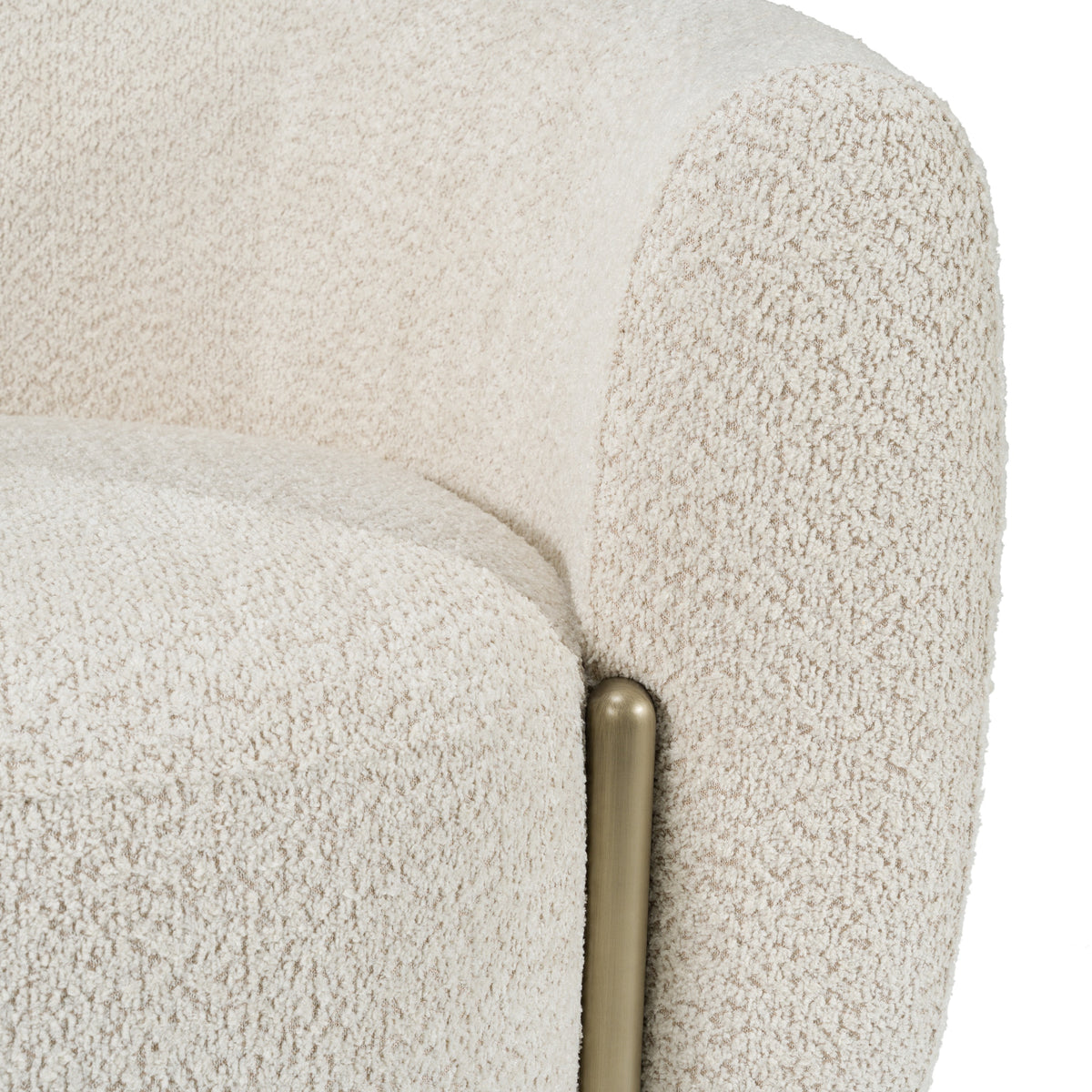 Thrive - Modern Beige Fabric + Antique Brass Sofa by VIG Furniture - View 5