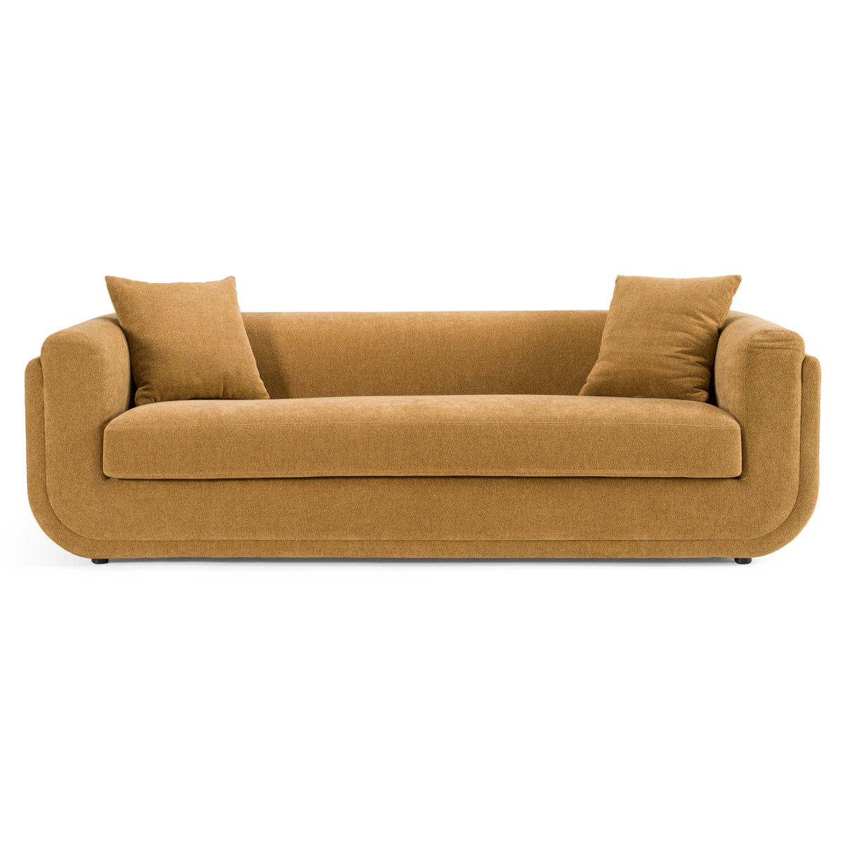 Tiene - Modern Orange Fabric 3-Seat Sofa by VIG Furniture - View 1
