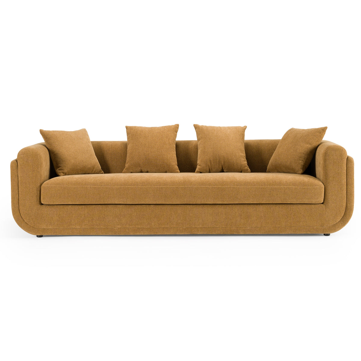 Tiene - Modern Orange Fabric 4-Seat Sofa by VIG Furniture - View 1