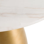 Tilly - Glam White Marble + Gold Round Dining Table by VIG Furniture - View 4