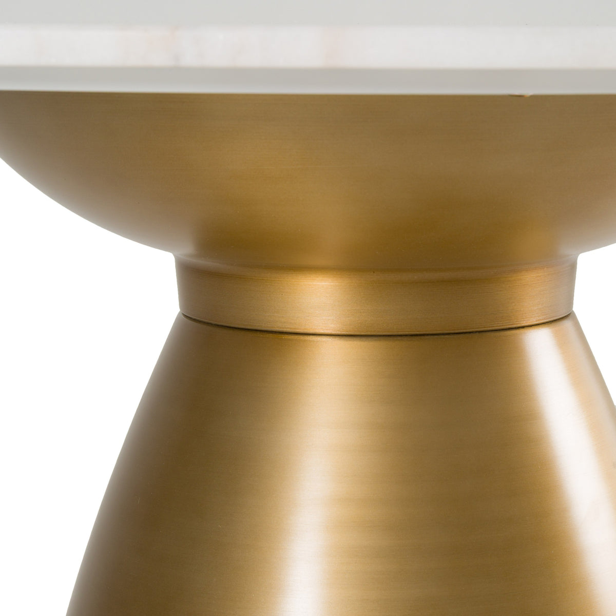 Tilly - Glam White Marble + Gold Round Dining Table by VIG Furniture - View 5