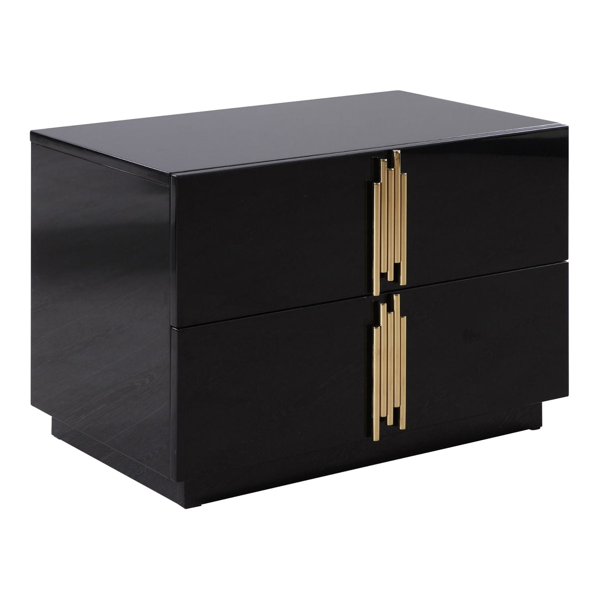 Token - Modern Black + Gold Wide Nightstand by VIG Furniture - View 6
