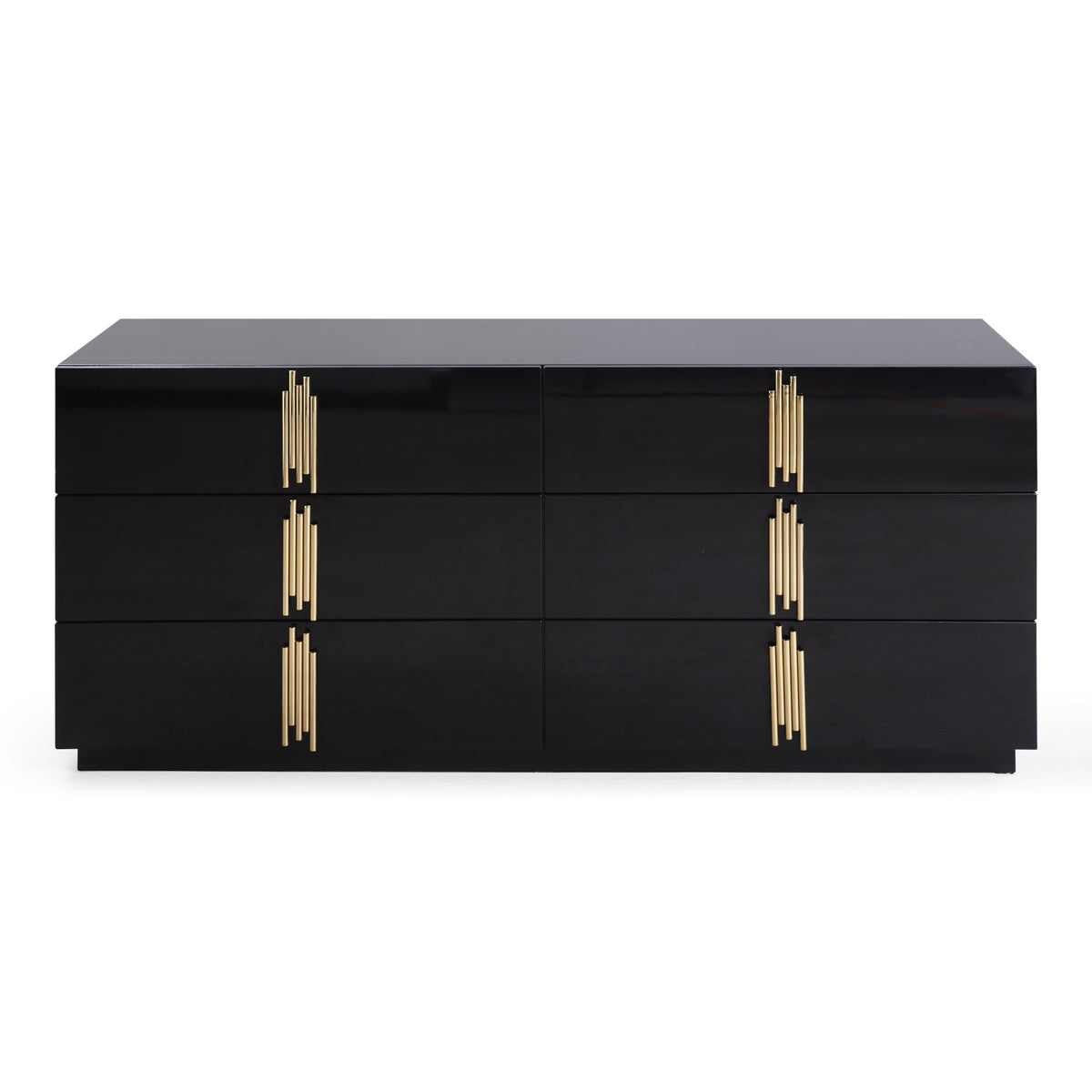 Token - Modern Black + Gold Wide Dresser by VIG Furniture - View 1