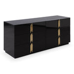 Token - Modern Black + Gold Wide Dresser by VIG Furniture - View 6