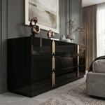 Token - Modern Black + Gold Wide Dresser by VIG Furniture - View 5