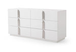 Token - Modern White & Stainless Steel Dresser by VIG Furniture - View 2