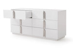 Token - Modern White & Stainless Steel Dresser by VIG Furniture - View 3