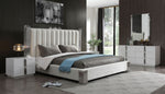 Token - Queen Modern White & Stainless Steel Bed by VIG Furniture - View 2
