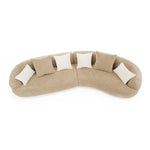 Trevor - Modern Tan Fabric Curved Sectional Sofa by VIG Furniture - View 5