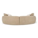 Trevor - Modern Tan Fabric Curved Mini Sectional Sofa by VIG Furniture - View 4