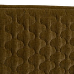 Queen Trieste - Modern Brown Fabric Bed