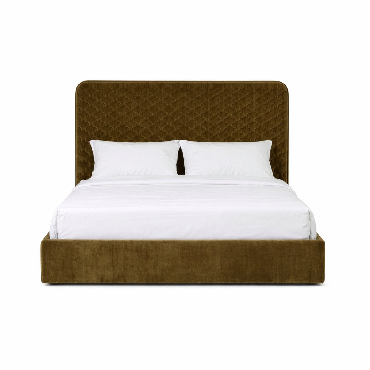 Trieste - Modern Brown Fabric Bed by VIG Furniture - View 6