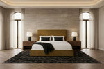 Trieste - Modern Brown Fabric Bed by VIG Furniture - View 4