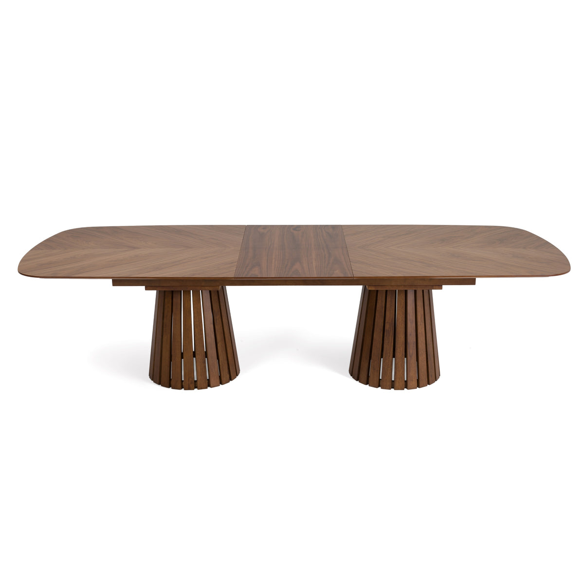 Truman - Mid-Century Modern Walnut Extendable Dining Table by VIG Furniture - View 2