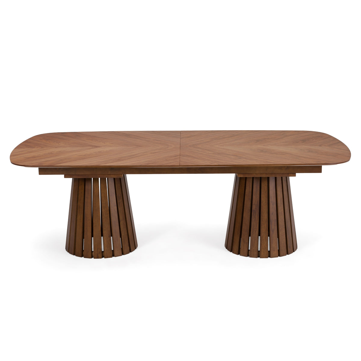 Truman - Mid-Century Modern Walnut Extendable Dining Table by VIG Furniture - View 3