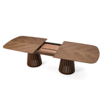 Truman - Mid-Century Modern Walnut Extendable Dining Table by VIG Furniture - View 6