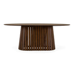 Truman - Mid-Century Modern Walnut Oval Dining Table by VIG Furniture - View 1