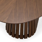 Truman - Mid-Century Modern Walnut Oval Dining Table by VIG Furniture - View 5
