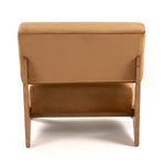 Tucker - Mid-Century Modern Camel Velvet + Chestnut Accent Chair by VIG Furniture - View 4