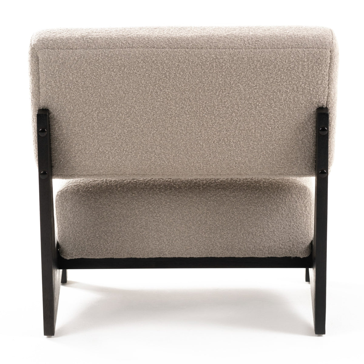 Tucker - Mid-Century Modern Light Grey Fabric + Black Walnut Accent Chair by VIG Furniture - View 4