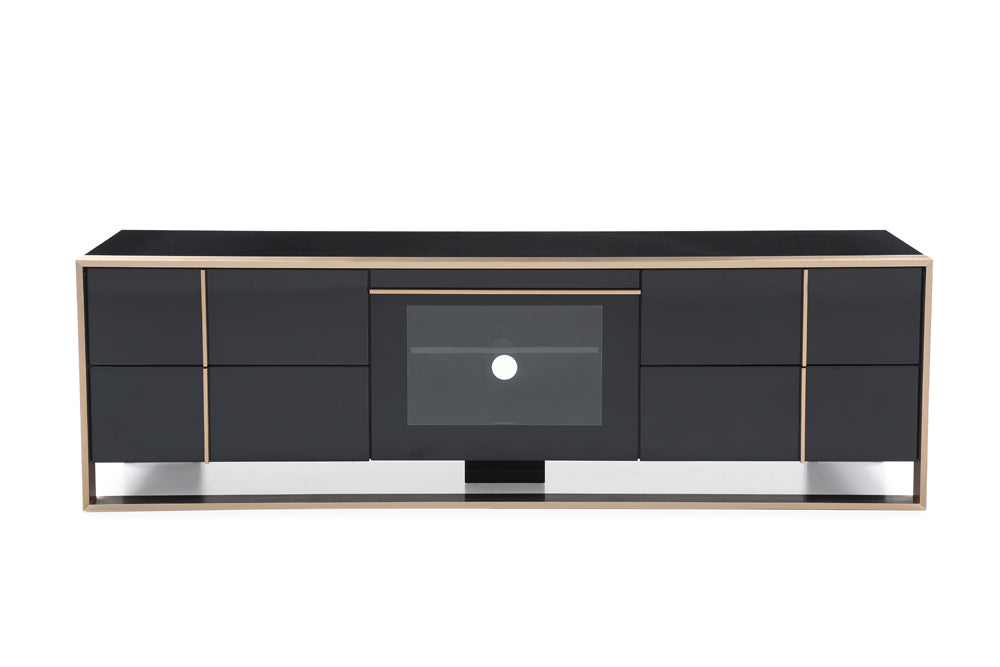 Cartier Modern Black & Rosegold TV Stand by VIG Furniture - View 2