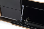 Cartier Modern Black & Rosegold TV Stand by VIG Furniture - View 6