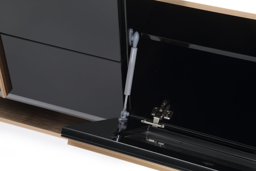 Cartier Modern Black & Rosegold TV Stand by VIG Furniture - View 6