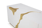 Aspen Modern White & Gold TV Stand by VIG Furniture - View 3