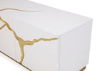 Aspen Modern White & Gold TV Stand by VIG Furniture - View 4
